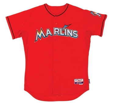 2014 Giancarlo Stanton Miami Marlins Game Worn Home Jersey – Worn During May 4 Two Home Run Game! (MLB Authenticated)   